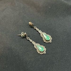 Malachite Sterling Silver Earrings